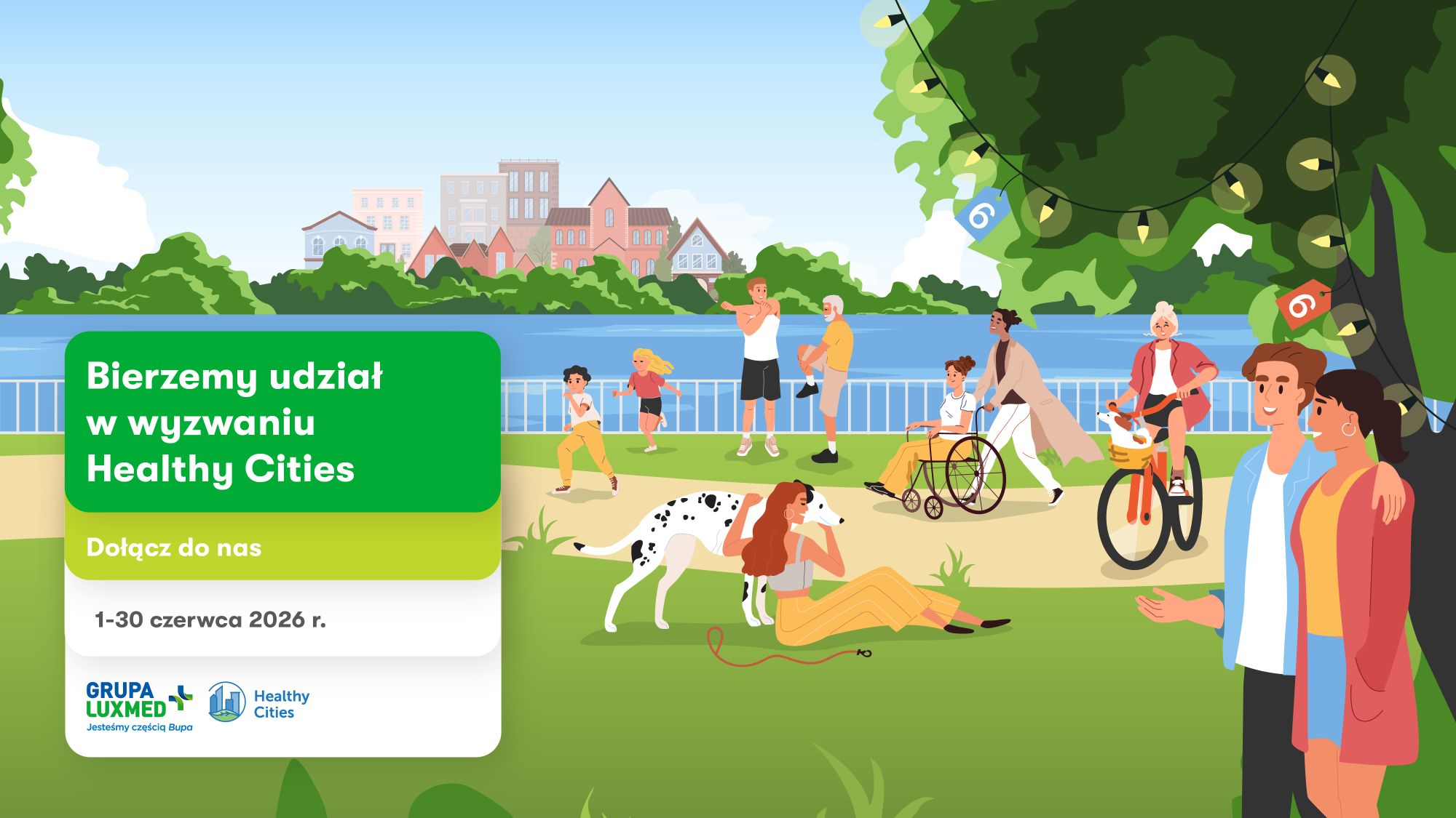Grafika promująca Healthy Cities 2026